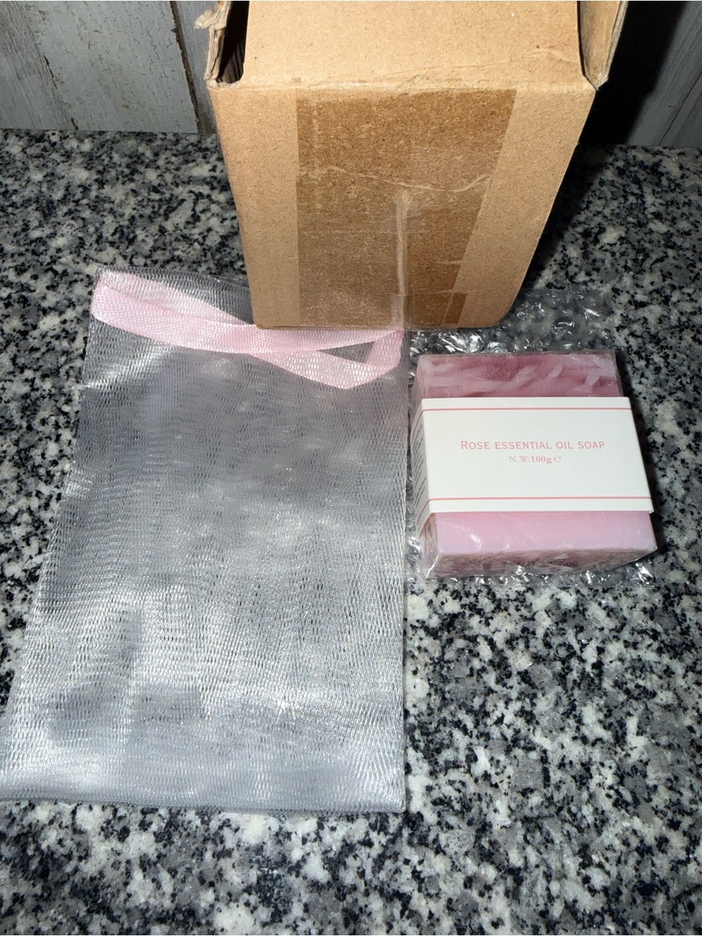 Rose Essential Oil Hand Soap - Pink Natural Bar